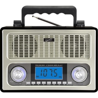 Supersonic 10 Band AM/FM/SW Radio Black - Bed Bath & Beyond - 16140157