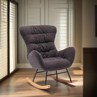 Teddy Fabric Rocking Chair for Living Room - Bed Bath & Beyond - 39070563