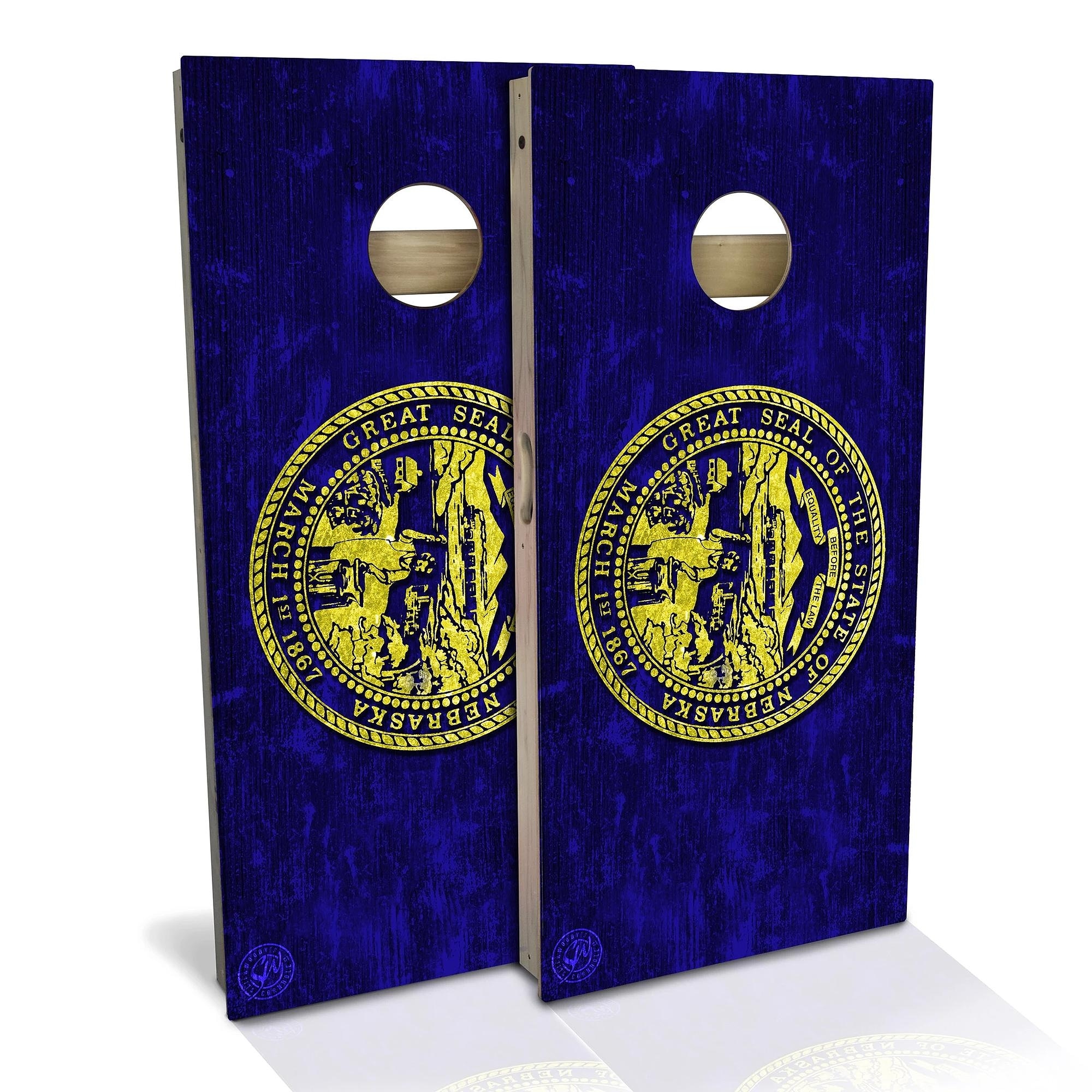 Nebraska Flag Outdoor Cornhole Board Set