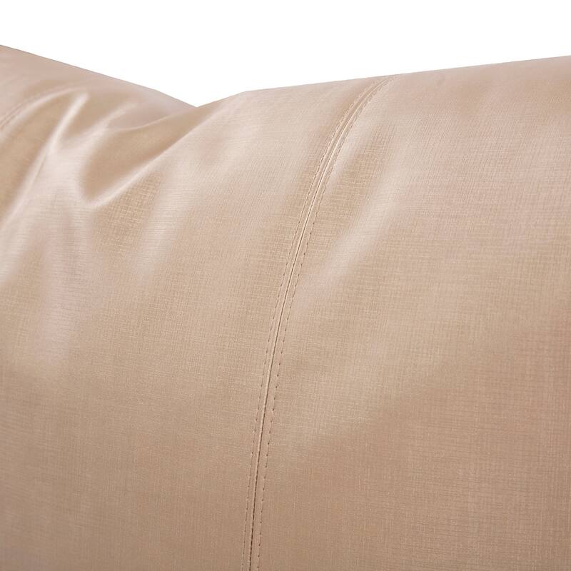 Allan Andrews Metallic Faux Leather Luxe Throw Pillow