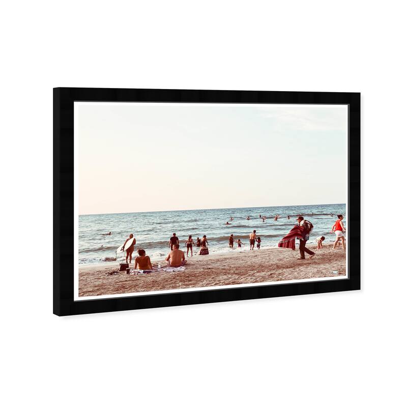 Wynwood Studio Prints Nautical and Coastal Beach Daytime Blue and Nautical & Coastal Wall Art Canvas Print