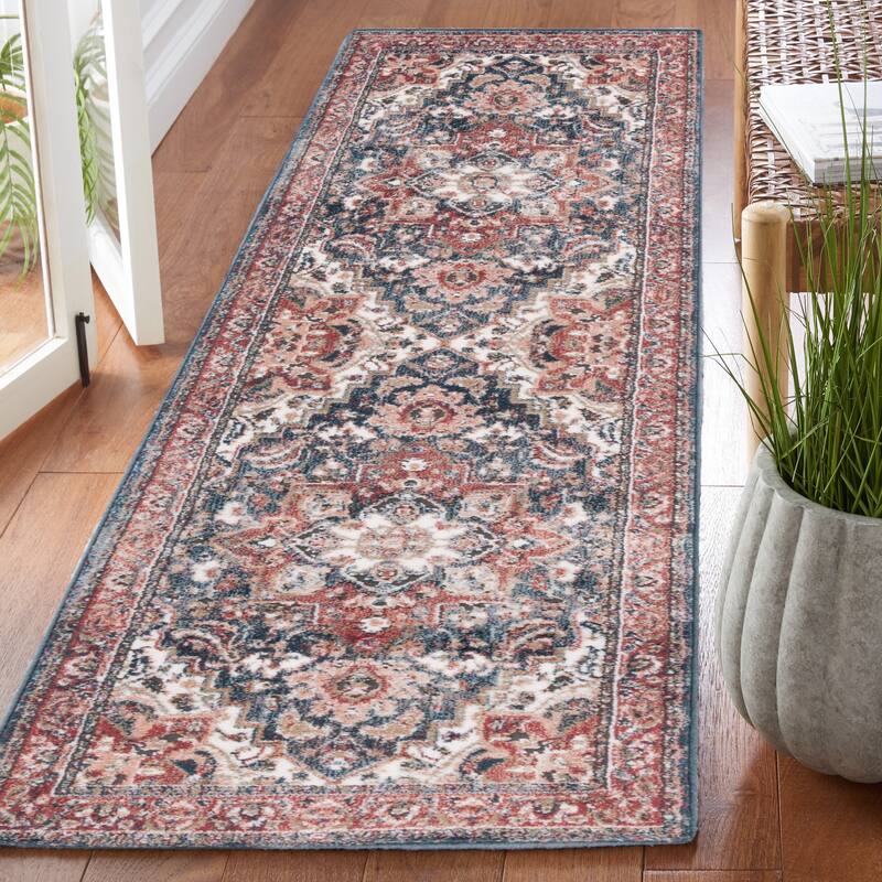 SAFAVIEH Rosewood Bethel Traditional Oriental Rug - 9' x 12' - Ivory/Red