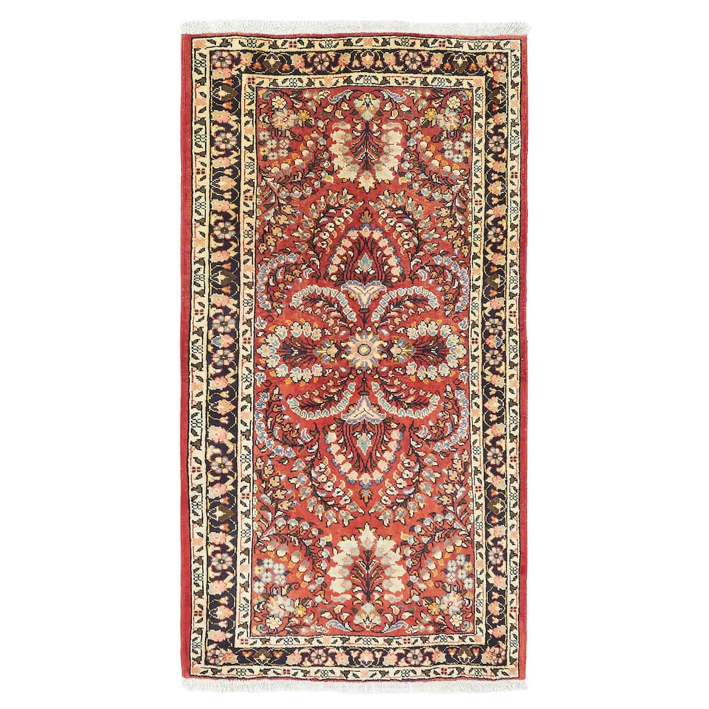ECARPETGALLERY Hand-knotted Anadol Red Wool Rug - 2'11 x 5'5