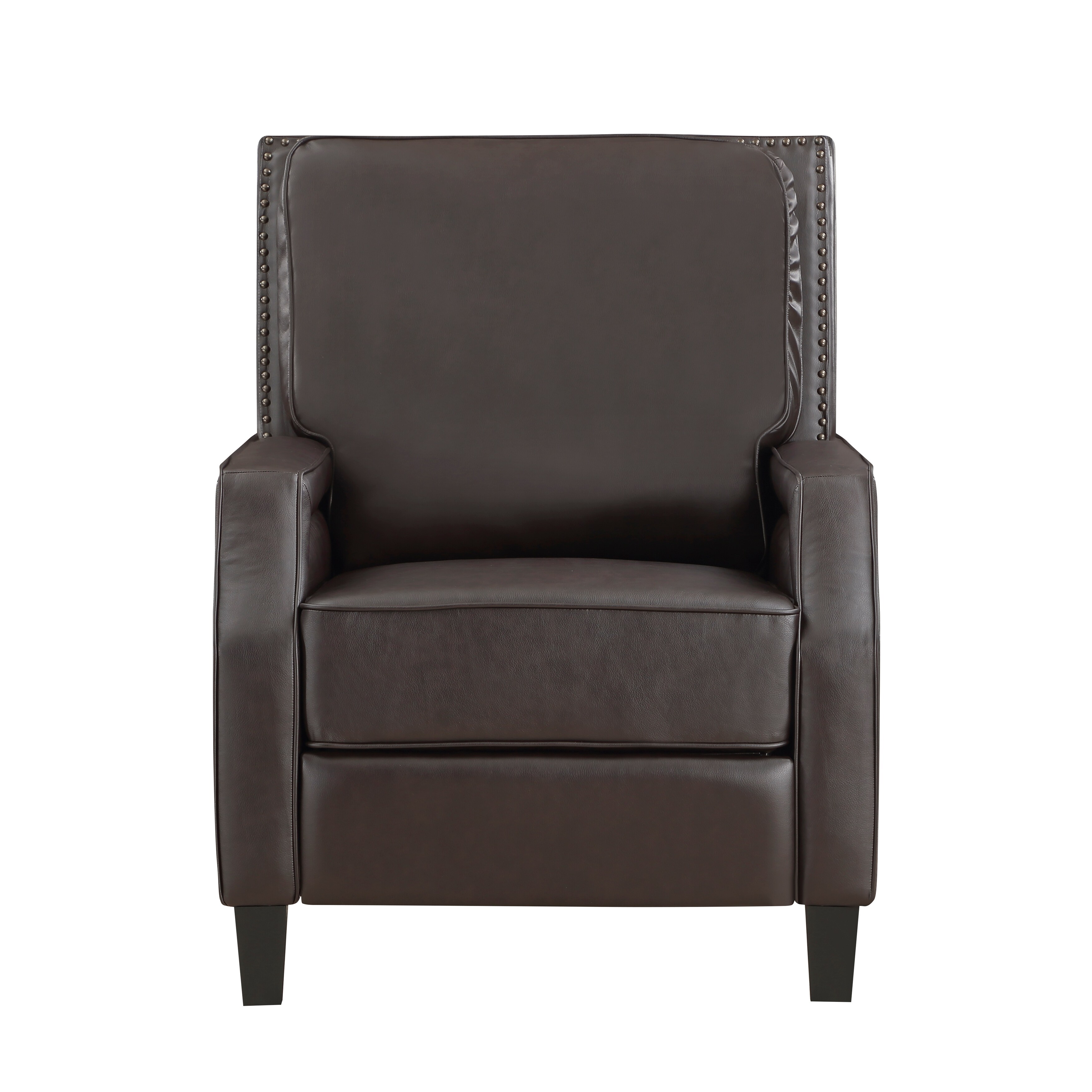 Beckett leather pushback recliner gray outlet
