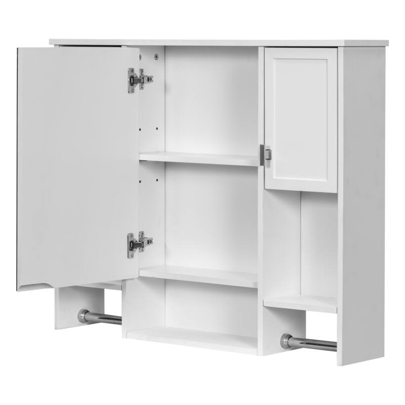 Solid Wood Bathroom Vanity with Top Sink with Towels Bar - 36'' x 18''