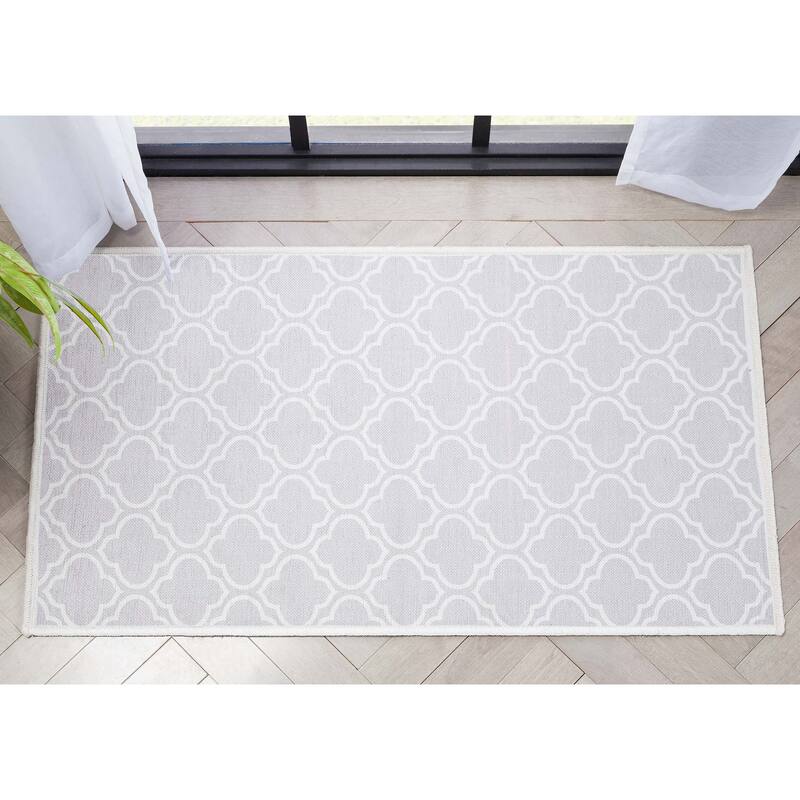 Well Woven Apollo Lattice Moroccan Machine Washable Area Rug