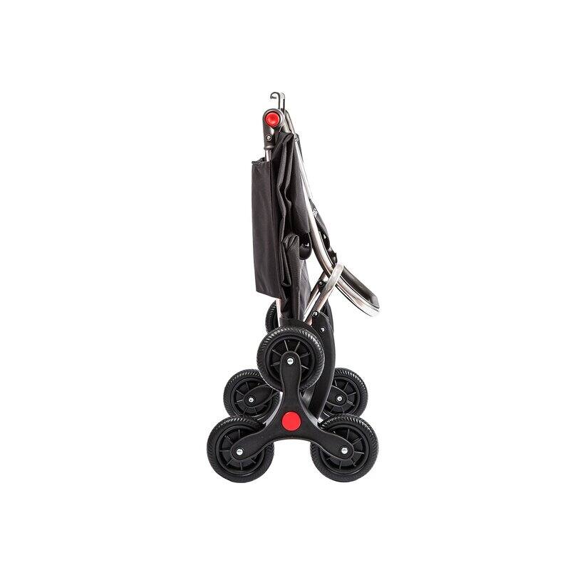 Rolser I-Max Tweed 6 Wheels Stair Climbers Foldable Shopping Trolley - 19.09 in. W x 42.32 in. H x 15.16 in. D