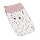 preview thumbnail 1 of 4, Sweet Jojo Designs Boho Floral Garden Flower Girl Changing Pad Cover Pink Watercolor Bohemian Farmhouse Vintage Shabby Chic Rose