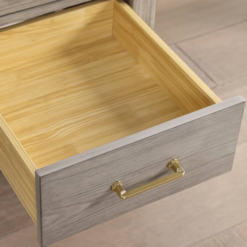 Gela Single Sink Bath Vanity with Drop-In Ceramic Basin without Mirror