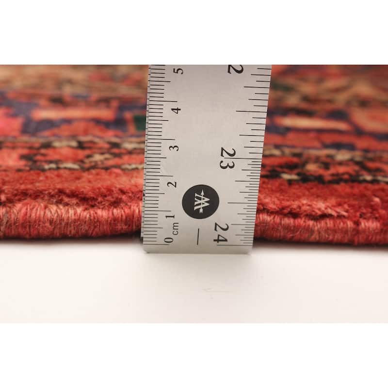 ECARPETGALLERY Hand-knotted Andelz Red Wool Rug - 3' 6" x 10' 2"