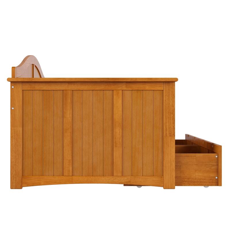 Nantucket Twin Wood Daybed with Set of 2 Drawers