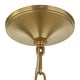 preview thumbnail 15 of 13, Uttermost Barcelona 6 Light Brass Chandelier - 40.25"W x 40.25"D x 15.5"H