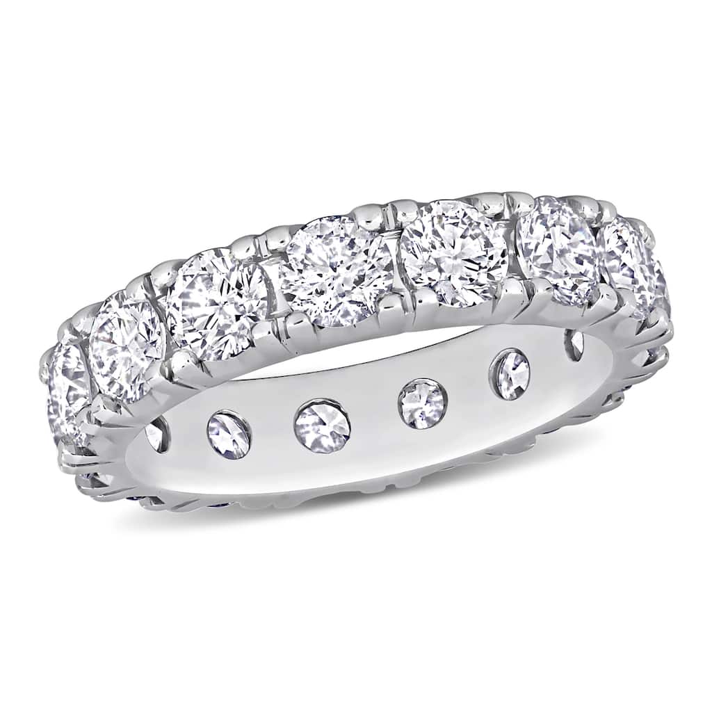 Miadora 3 3/4ct Diamond TDW Eternity Ring in 14k White Gold