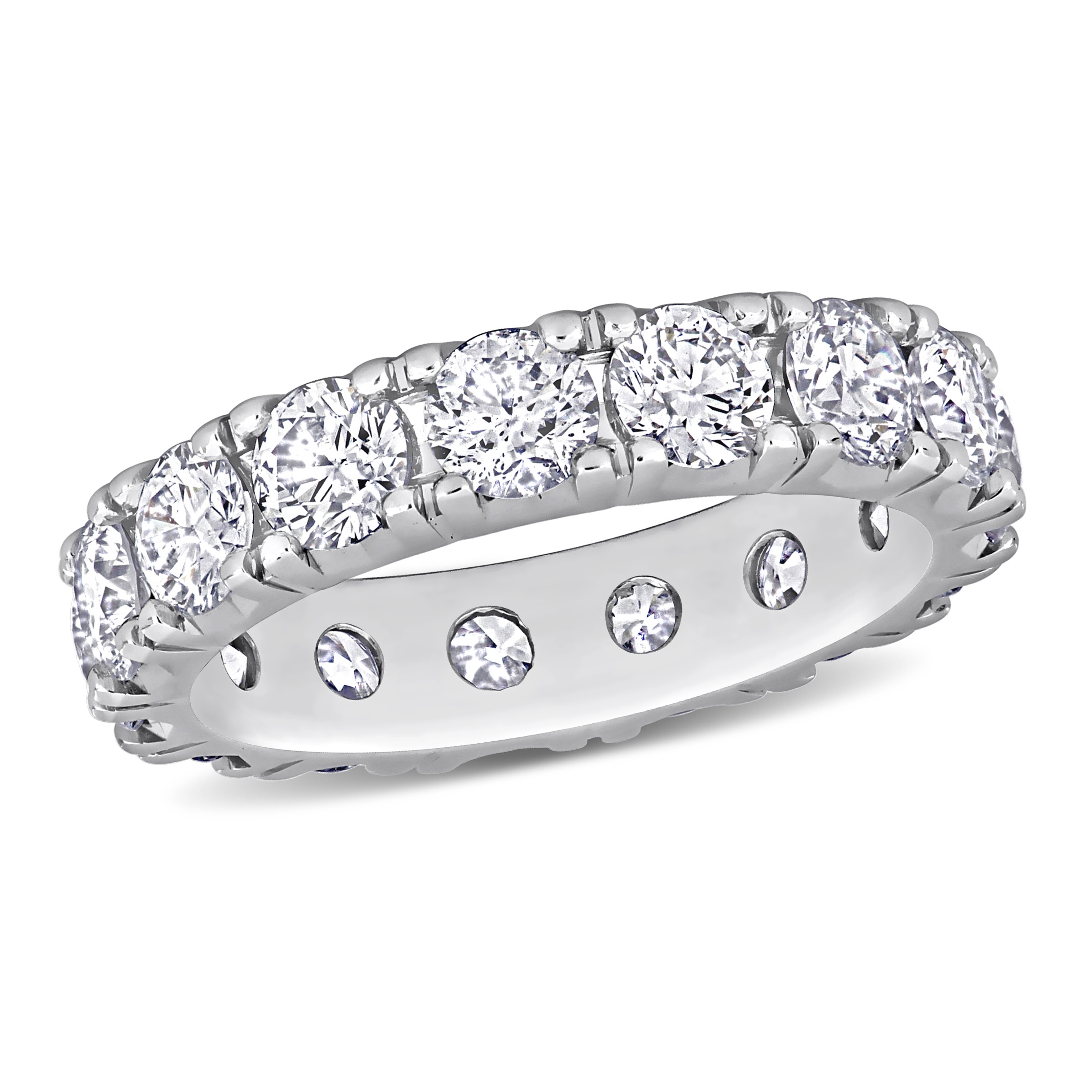 Miadora 3 3/4ct Diamond TDW Eternity Ring in 14k White Gold