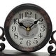 preview thumbnail 10 of 24, Black Metal Scroll Decorative Clock (Set of 2) - 7 x 3 x 7