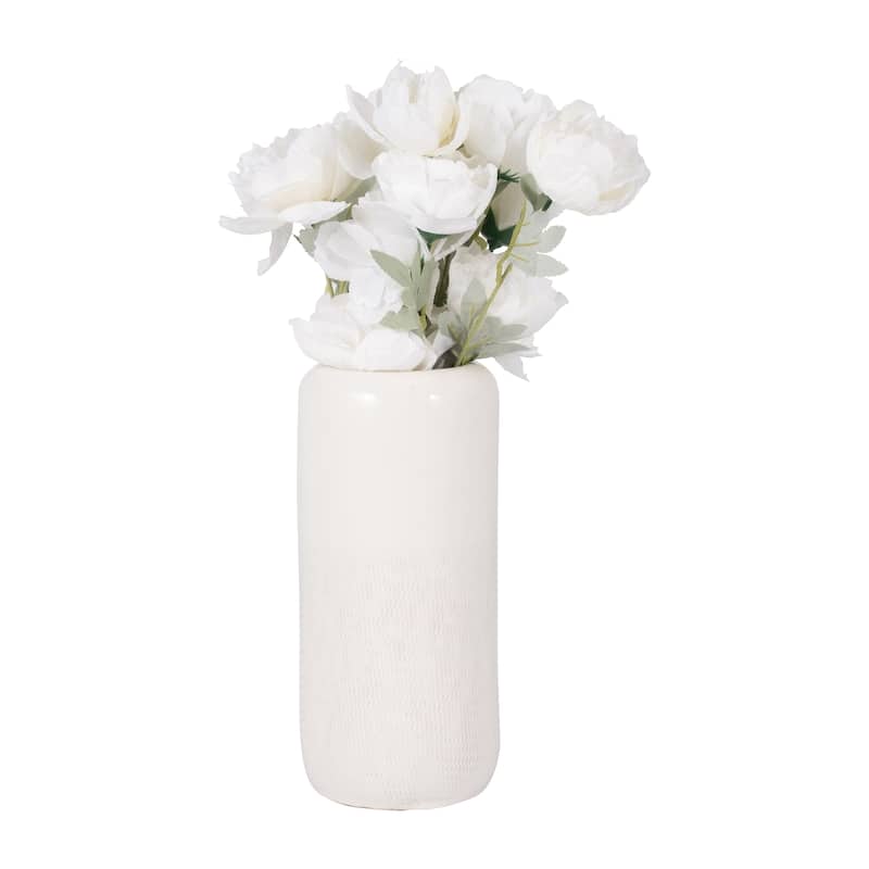 Sagebrook Home Neutral Ceramic Vase