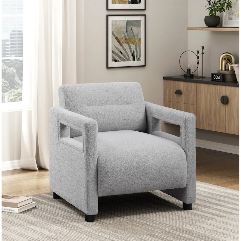 Comfortable Armchair with Stylish Upholstery for Home Decoration - Grey