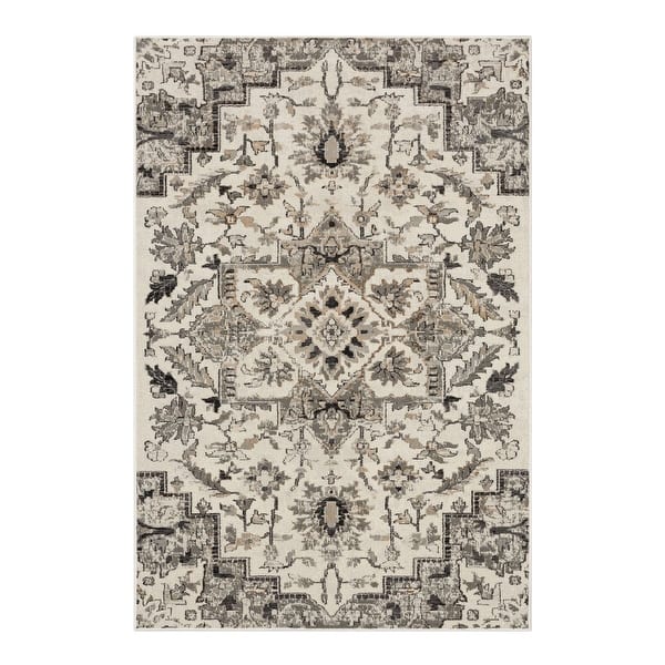 Mohawk Home Pandora Floral Ornamental Medallion Woven Area Rug On