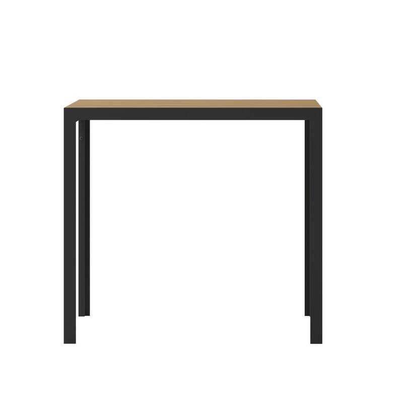 Commercial 55 x 31 Faux Teak Outdoor Patio Table