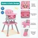 preview thumbnail 10 of 33, Baby High Chair, 8 in 1 Convertible Highchair, Table & Chair Set | Toddler Chair w/Safety Harness, Removable Tray
