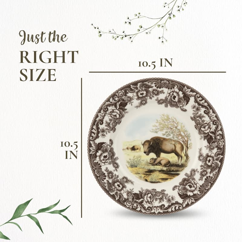 Spode Woodland Dinner Plate Animal Motifs