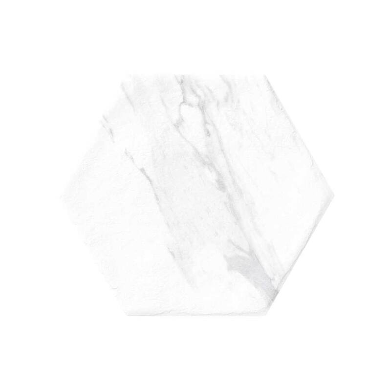 The Tile Life Cadiz 8x9 White Porcelain Floor & Wall Tile