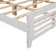 preview thumbnail 9 of 7, King Size Platform Bed with Horizontal Strip Hollow Shape and Head&Foot Board