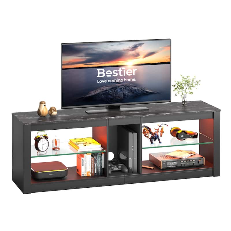 55 inch Entertainment Center LED TV Stand up to 65 Inch TVs for Living Room - 55 inches