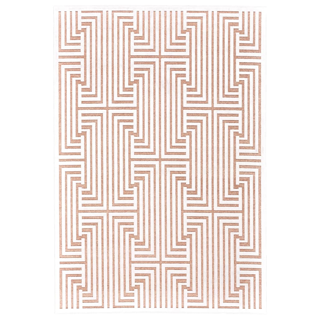 Qazi Textured Lustrous Rug, Blush Pink/White, Area Rug
