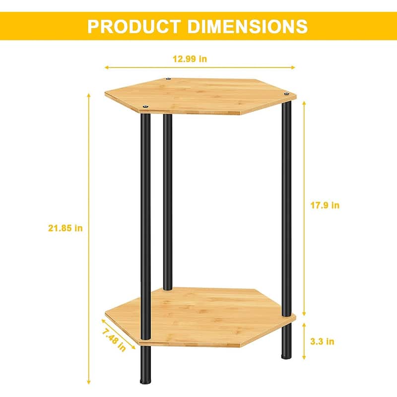 Small End Tables Living Room Set of 2