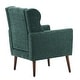 preview thumbnail 5 of 44, Linen Fabric Lounge Wingback Chairs Modern Accent Chair