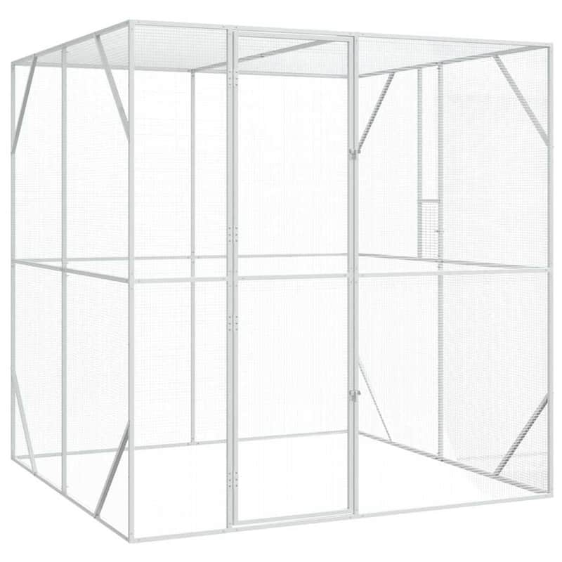 vidaXL Bird Cage Anthracite Galvanized steel