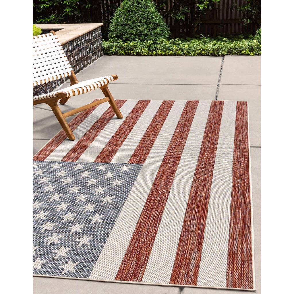 Jill Zarin Old Glory Outdoor Rug