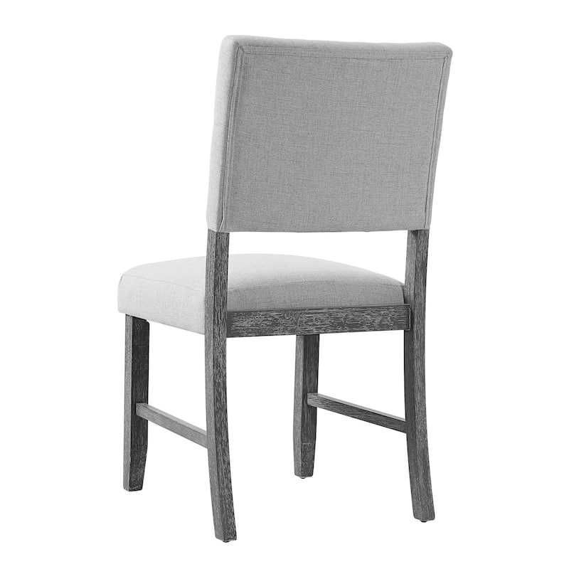 Wooden Dining Chairs Set of 4,Upholstered Kitchen Side Chairs,Farmhouse Dining Room Chair with Solid Wood Legs and Padded Seat