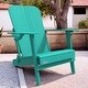 preview thumbnail 12 of 22, Patio HDPE Board Folding Adirondack Chair With Cup Holder
