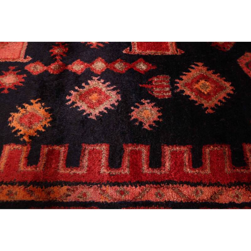 ECARPETGALLERY Hand-knotted Andelz Dark Navy Wool Rug - 4'9 x 9'2