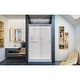 preview thumbnail 24 of 29, DreamLine Infinity-Z 36 in. D x 48 in. W x 76 3/4 in. H Sliding Shower Door, Shower Base and Backwall Kit