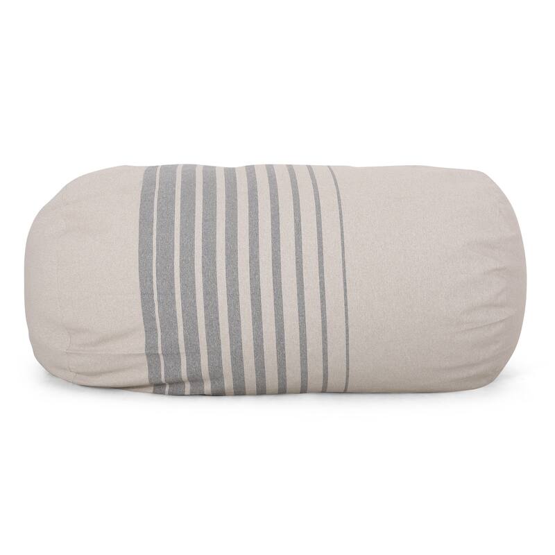 Hudgeons Indoor Striped Bean Bag by Christopher Knight Home