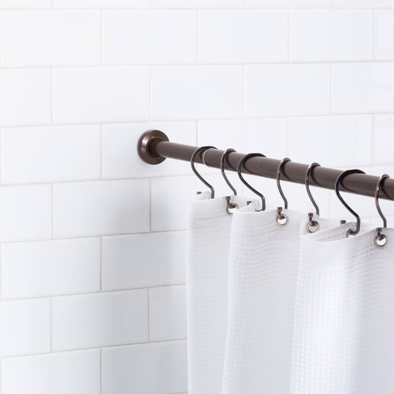 Home Details 42" -74" Adjustable Tension Curtain Rod - 42" x 74"