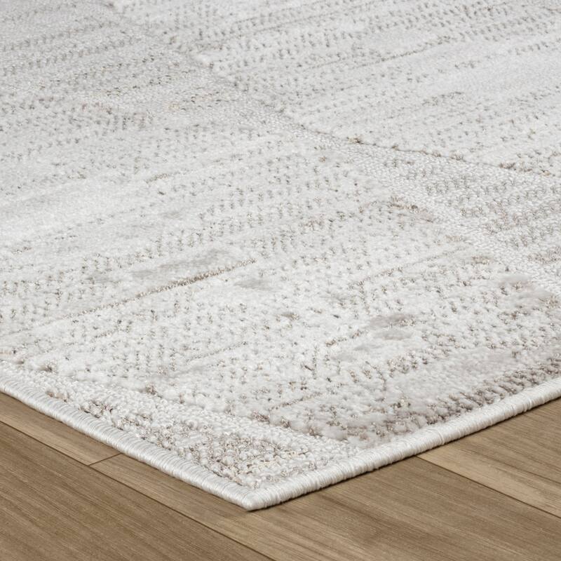 Rug Branch Boho Modern Abstract Grey Indoor Area Rug