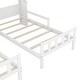 preview thumbnail 5 of 10, Double Twin Size Platform Bed with House-shaped Headboard and Built-in Nightstand