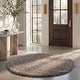 preview thumbnail 68 of 180, SAFAVIEH Milan Shag Maibritt 2-inch Thick Area Rug 5'1" Round - Grey - Round