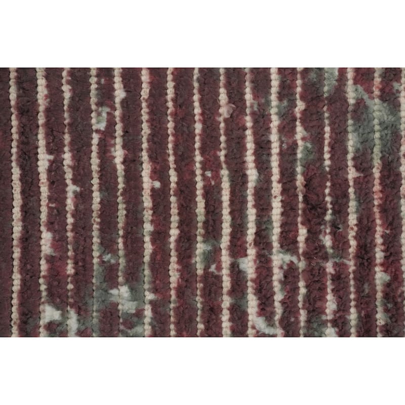 Hand Knotted Oriental Viscose Silk Carpet Modern All-Over Pink Abstract Area Rug - 7' 7'' X 5' 6''