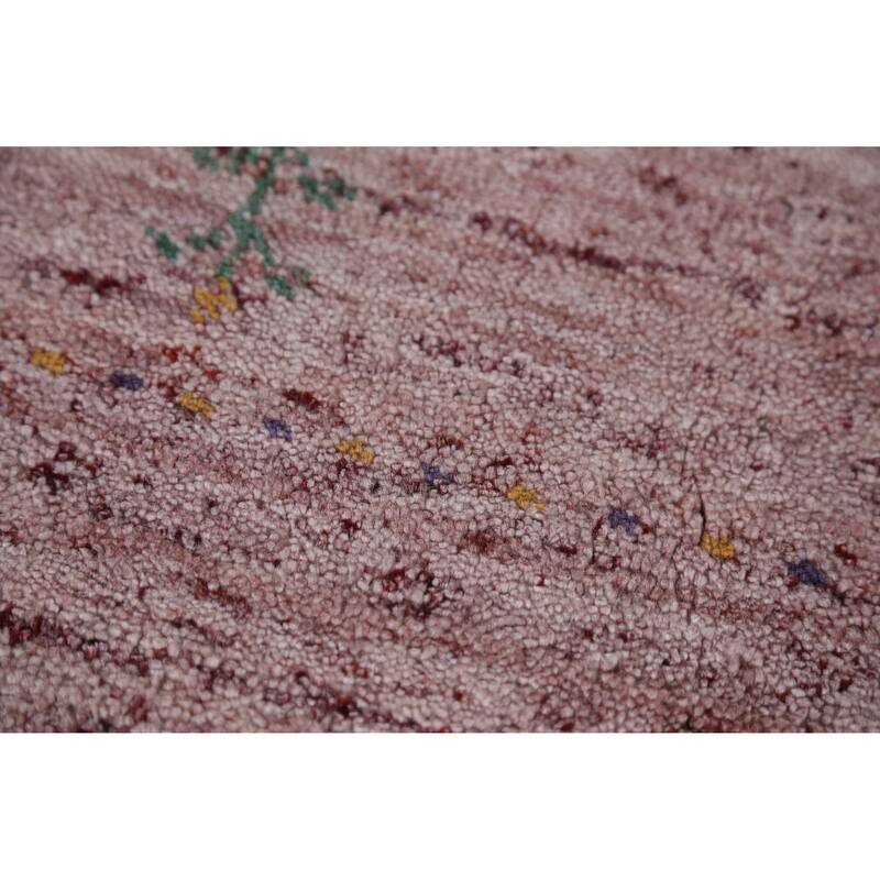 Hand Knotted Oriental 100% Wool Carpet Tribal Animal Pictorial Multi-Colored Gabbeh Area Rug - 10' 8'' X 7' 10''
