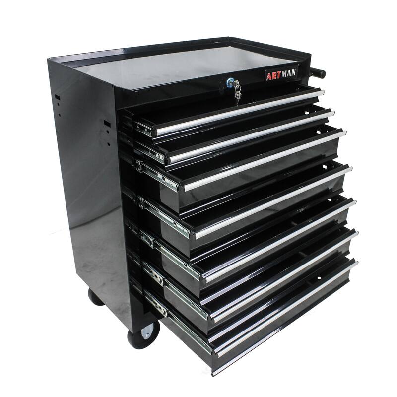 7 Drawers Multifunctional Tool Cart with Wheels