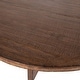preview thumbnail 27 of 39, Landon Round Reclaimed Pine Natural Finish Dining Table with Cross Base