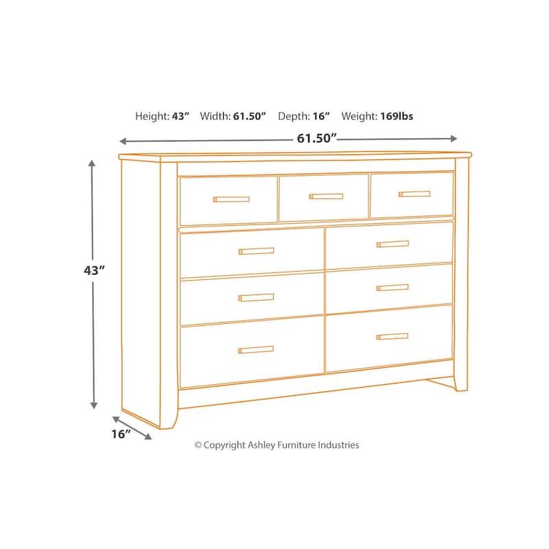 Signature Design by Ashley Brinxton Urban Charcoal Dresser