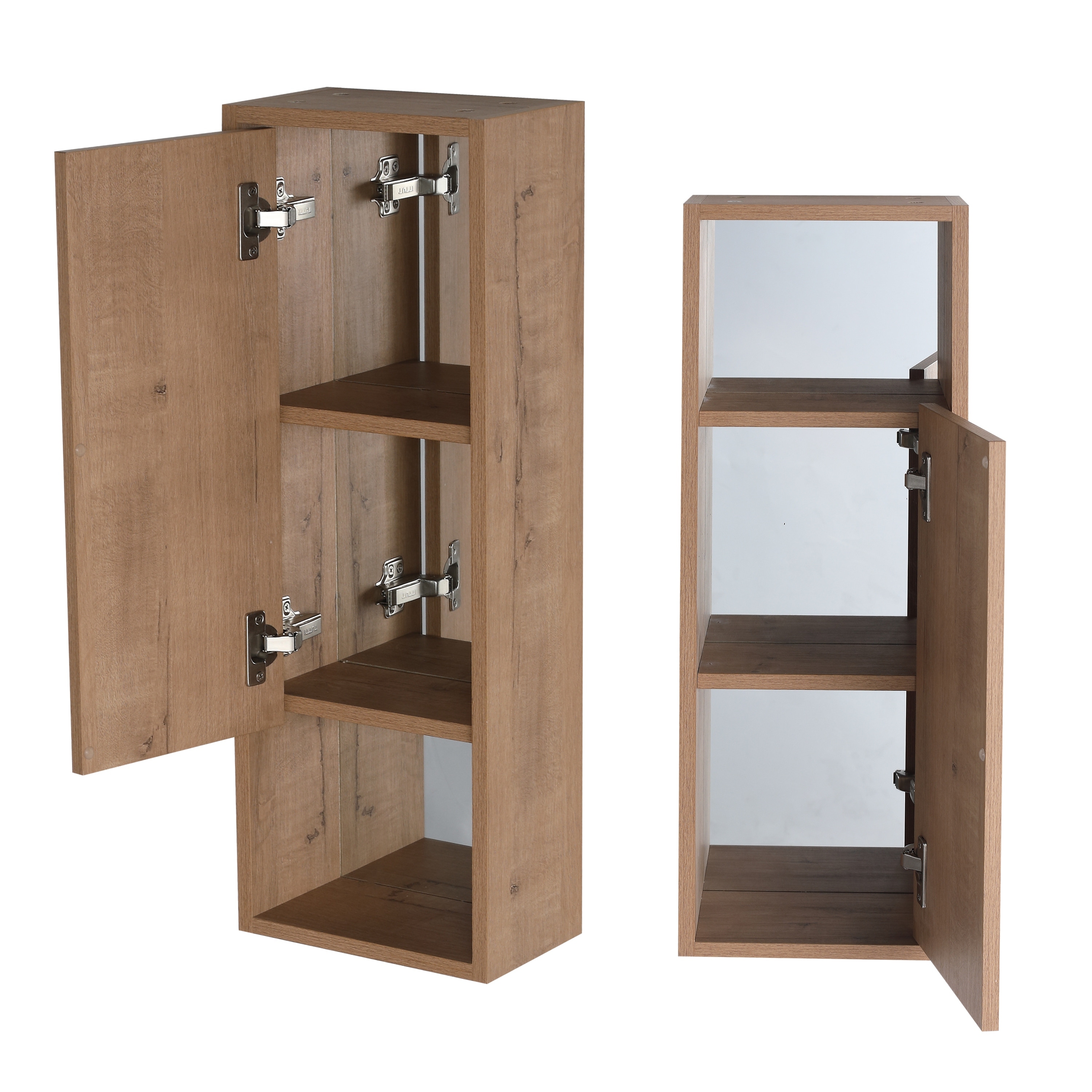 10"Wall Mounted Storage Cabinet, Bathroom Mirror Cabinet with Soft Close Door,Plywood(Mirror Cabinet Only)