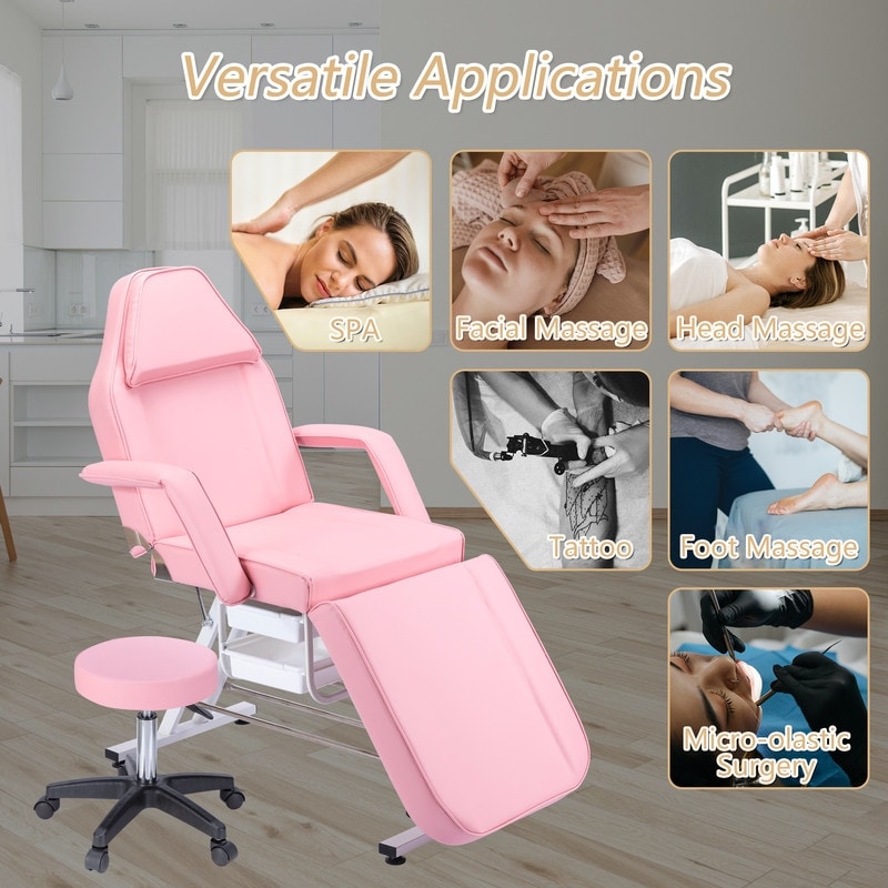 3 Section Facial Bed Table Massage Salon Tattoo Chair On Sale