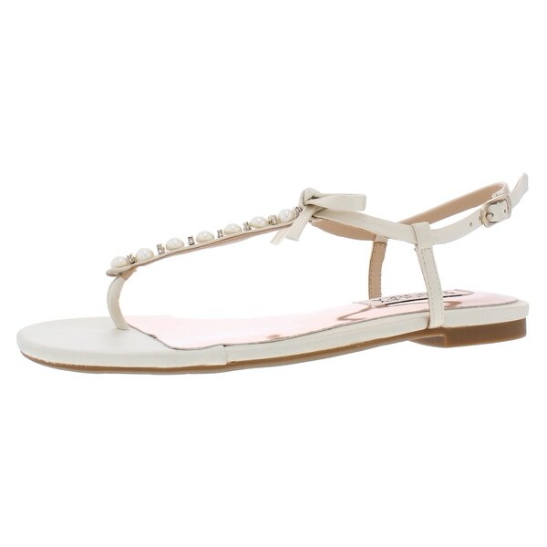 badgley mischka embellished flats